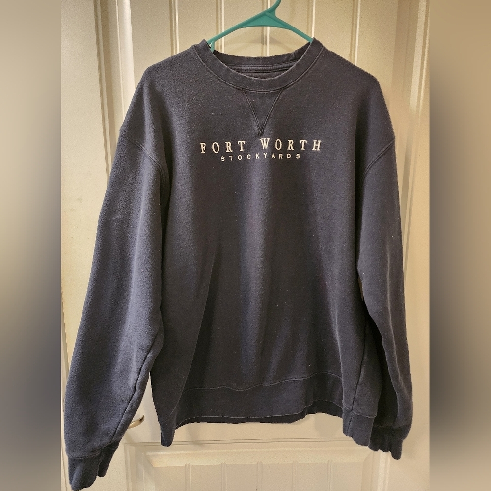 Gear for Sports Fort Worth Stockyards Sweatshirt XL navy Crewneck Big Cotton